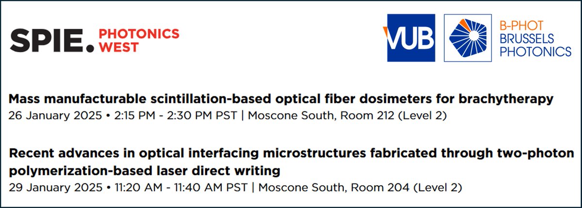 Jürgen Van Erps (@jurgenvanerps) on Twitter photo Looking forward to present two talks at <a href="/SPIEtweets/">SPIE</a> #PhotonicsWest2025 #BiOS and #OPTO next week! <a href="/BPhotVub/">B-PHOT Brussels Photonics</a> <a href="/VUBEngineering/">VUB Faculty of Engineering</a> @FlandersMake Looking forward to present two talks at <a href="/SPIEtweets/">SPIE</a> #PhotonicsWest2025 #BiOS and #OPTO next week! <a href="/BPhotVub/">B-PHOT Brussels Photonics</a> <a href="/VUBEngineering/">VUB Faculty of Engineering</a> @FlandersMake
