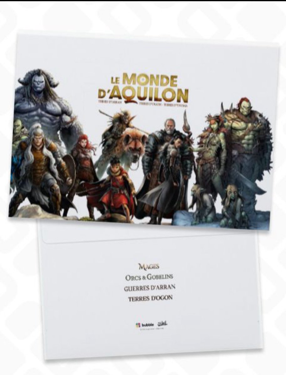 3gr3S_S3rg3's tweet photo. Pour les amateurs du monde d’Aquilon (Nains, Mages, Orc& Gobelins, Guerres d’Arran, Elfes, Terres d’Ogon)
Il y a une "promo" chez @BubbleBD_ #BubbleBD (à l’achat de 3 Tomes un portfolio de 9 ex-libris offert)
Terres d’Ogon T6. Sortira en #Avril #bd #heroicfantasy #lecture https://t.co/zZ55qyiQbd