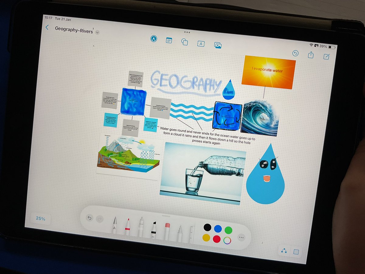 PDA_Y4's tweet photo. We were so inspired by our visit from Jacob from @Apple today, that we decided to put what he showed us into practice. We used Freeform to map our learning journey so far for #pdageography, which we’re going to add to throughout the rest of our unit #retrieval #keyknowledge https://t.co/EUvZY2eRSd