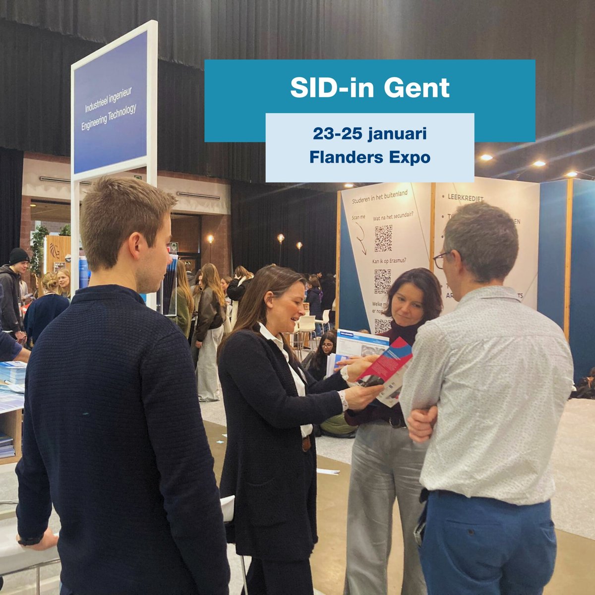 Volgend jaar aan de opleiding industriële ingenieurswetenschappen beginnen? 👀 23-25 januari vind je onze informatoren op de SID-in in Flanders Expo! 💡 Op sidin.be vind je alle informatie rond SID-ins, verschillende locaties en inschrijvingen voor zaterdag.