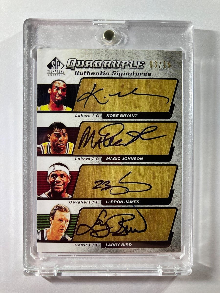🎁Appreciation Day Giveaway🎁

Winner Announced Friday

🔥Kobe Bryant/Magic Johnson/Lebron James/Larry Bird Signature Series Quadruple Auto Facsimile 

To enter
1. Follow
2. Retweet
3. Like