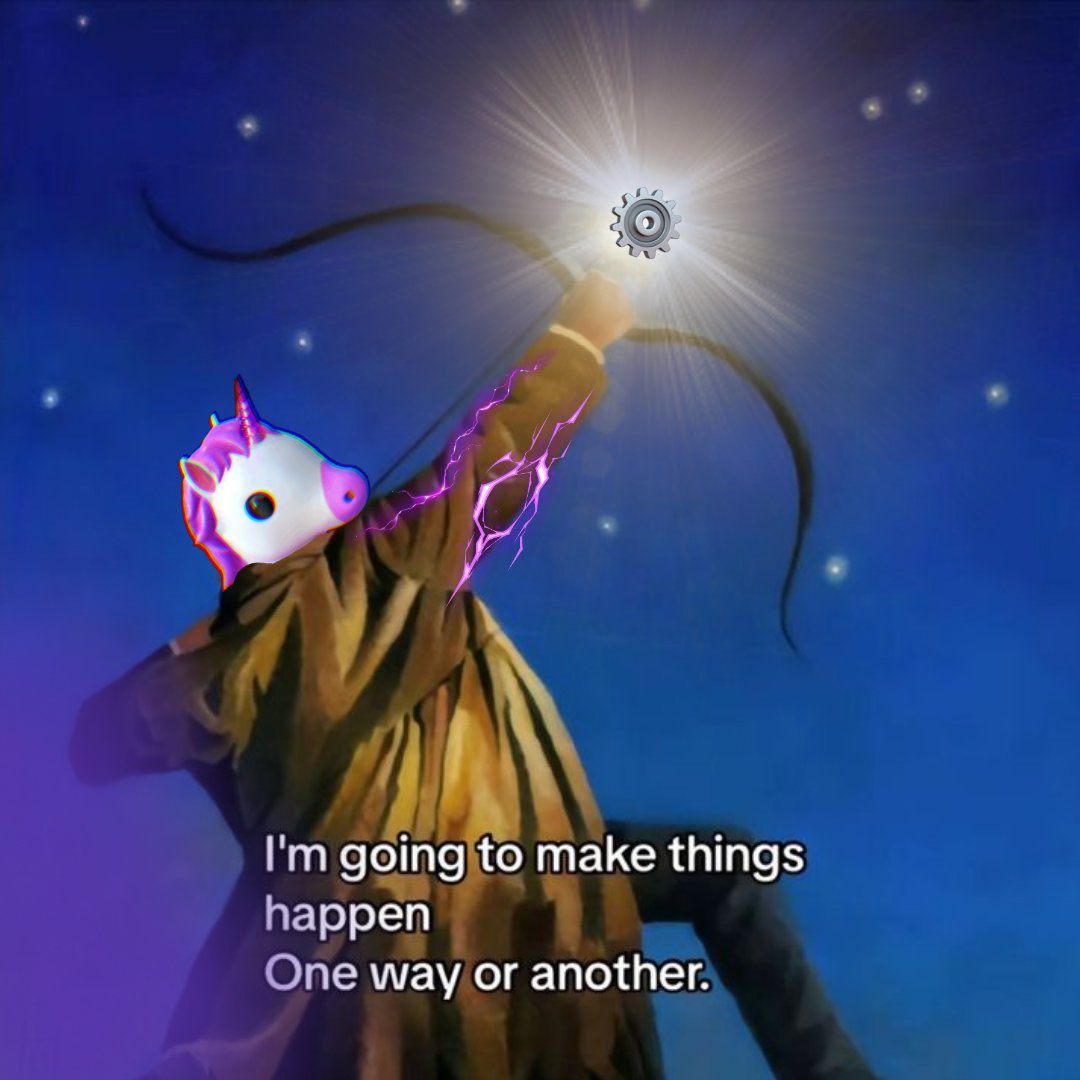 Oziwack's tweet photo. Everything is possible if you persist forever 🦄💜

$uwu @unicornandmemes https://t.co/Fof76Bv5Bf