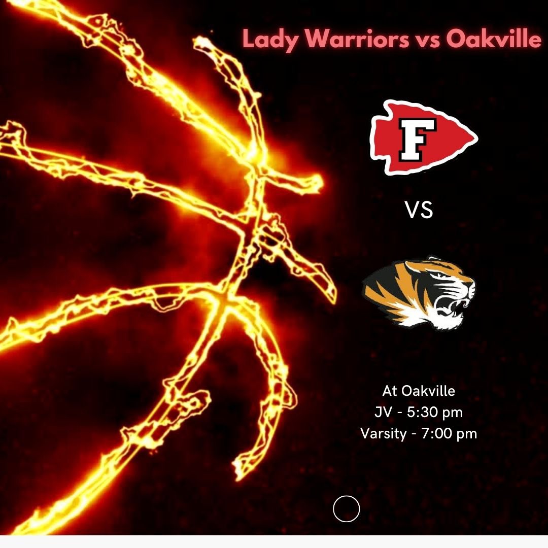 Fox Lady Warriors WBB ๐ (@foxgirlsbball1) on Twitter photo GAME DAY #12
Fox (3-8) vs Oakville (8-4)
The Lady Warriors travel to Oakville tonight!
JV - 5:30 pm
Varsity - 7:00 pm
Go Lady Warriors!
<a href="/STLhssports/">STLhighschoolsports</a> <a href="/GSV_STL/">Gateway Sports Venue</a> <a href="/FoxHSActivities/">Fox High School Activities</a> <a href="/CoachCoryRiley/">Cory Riley</a> GAME DAY #12
Fox (3-8) vs Oakville (8-4)
The Lady Warriors travel to Oakville tonight!
JV - 5:30 pm
Varsity - 7:00 pm
Go Lady Warriors!
<a href="/STLhssports/">STLhighschoolsports</a> <a href="/GSV_STL/">Gateway Sports Venue</a> <a href="/FoxHSActivities/">Fox High School Activities</a> <a href="/CoachCoryRiley/">Cory Riley</a>
