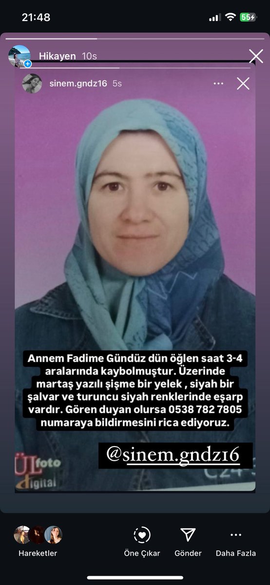 ZehraErmin's tweet photo. Bursa Osmangazi panayır Mahallesi’nde 19 Ocak Pazar günü kaybolan Fadime Gündüz aranıyor. #bursa #bursasondakika #kayıp #fadimegündüz #bursaosmangazi 
@bursabuyuksehir @NiluferBel @Osmangazibel https://t.co/qywifmqbB3