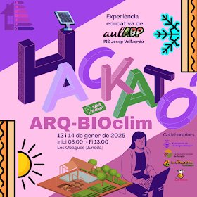 solansf's tweet photo. Els -4°C, no han pogut deslluir la HACKATÓ d'arquitectura Bioclimàtica feta a @lesobagues.
Dos dies, bicicleta,  30 hores de convivència, entorn real, eines 3D, premis, han estat els ingredients de la novedosa activitat pedagògica.  @AjBorgesBlanque.
https://t.co/5z8OZtIVwH https://t.co/yEosZEY66x