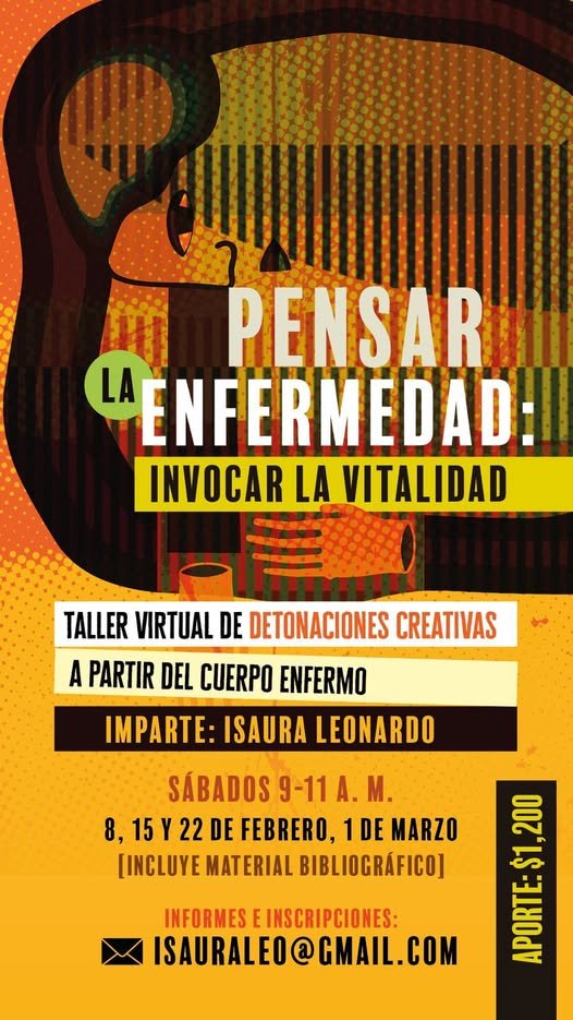 LeonardoIsaura's tweet image. ¿Hay vitalidad, potencia, vigor en la experiencia de la enfermedad?, ¿cómo se expresan?, ¿podemos conjurar a la impotencia?, ¿despertar lo potente?
Habemus novísima edición del taller de enfermedad: &quot;Pensar la enfermedad: invocar la vitalidad&quot;, taller