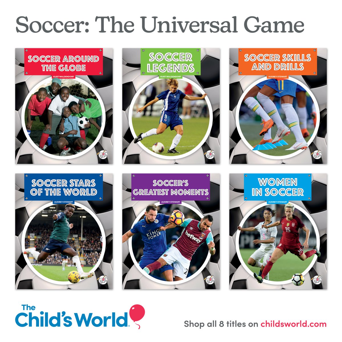 Bring the World of #Soccer to Your Readers!

In each book, young fans will take to the soccer field, learning about the sport's history and global appeal, as well as its heroes and unforgettable moments.

Learn More: bit.ly/STUG_TCW

#nonfiction