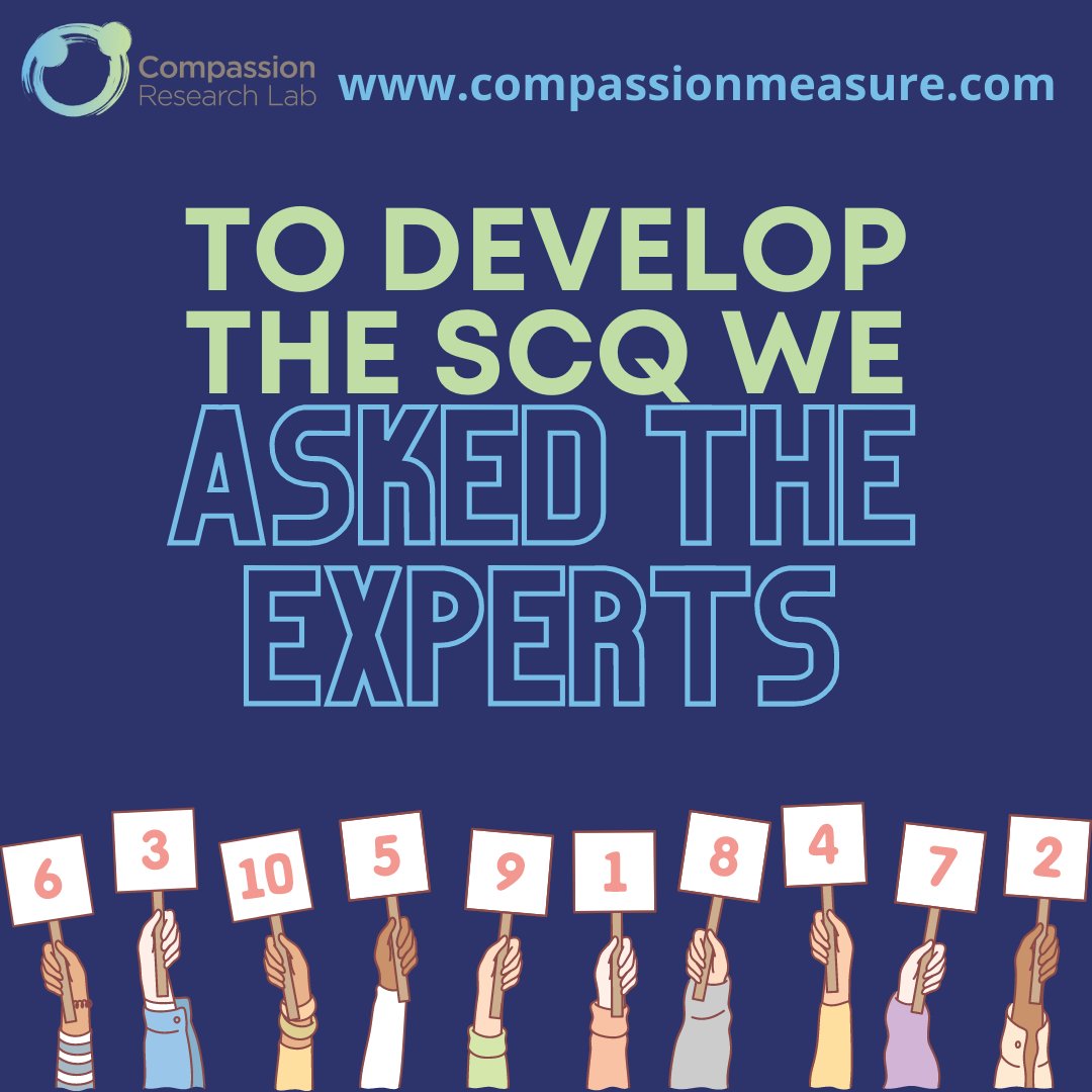CRLinaction's tweet photo. The final set of items/questions in the Sinclair Compassion Questionnaire (SCQ) was determined by both patients and Subject Matter Experts. Hear what they told us needed to stay on the menu https://t.co/ol9cIe3k7P #CompassionIsAction #compassion #patientvoices #medtwitter https://t.co/DKHQQrkRRi