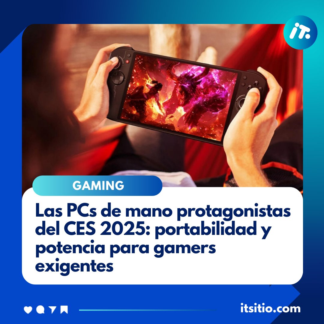 ITSitio's tweet photo. 🎮Consolas portátiles que redefinen el #gaming: lo mejor del CES 2025
Se presentaron consolas portátiles que combinan la potencia de las PCs de alta gama, permitiendo ejecutar los títulos AAA más recientes.
👉Mas detalles⬇️
https://t.co/oku8sXgutk
#CES2025 #Tecnología #ITSitio https://t.co/vSXZKtjtAM