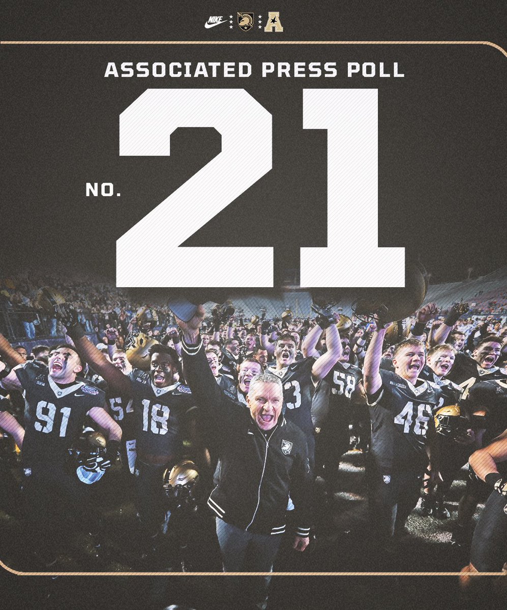 Final <a href="/AP_Top25/">AP Top 25</a> Rankings 🫡

Third time since 1996 we've ended the season in the AP Top 25.