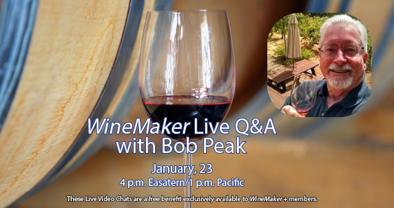 Join us on Wednesday at 4 pm Easter/1 Pacific as "Techniques" columnist and Technical Editor Bob Peak will be featured in our Live Q&amp;A! Sign up now and get your questions in early here: crowdcast.io/c/winemakerjan…