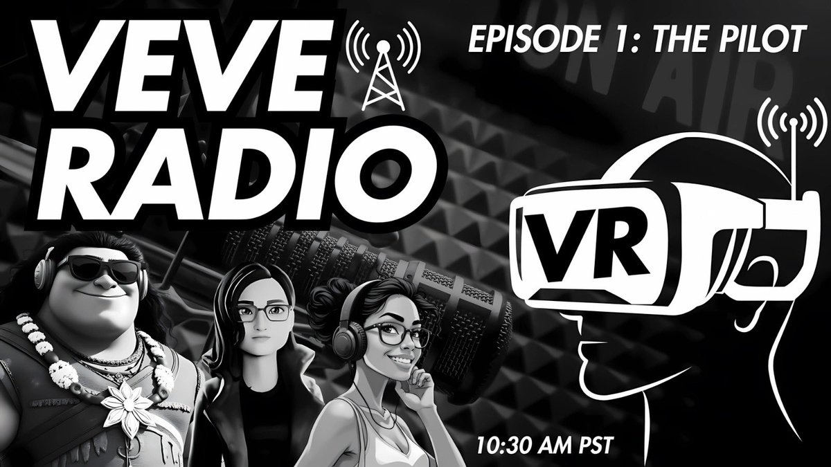 Join us this morning for our pilot episode of VeVe Radio!! Joined by <a href="/RaVeN_100_/">💙Raven 100</a> and <a href="/TheeBiggestBro/">Thee_Biggest_Bro</a>, we’ll be learning and talking about the new comics and collectibles dropping on <a href="/veve_comics/">VeVe Comics</a> <a href="/veve_official/">VeVe | Digital Collectibles</a> 

Tune in and dive into the world of digital collecting with us!