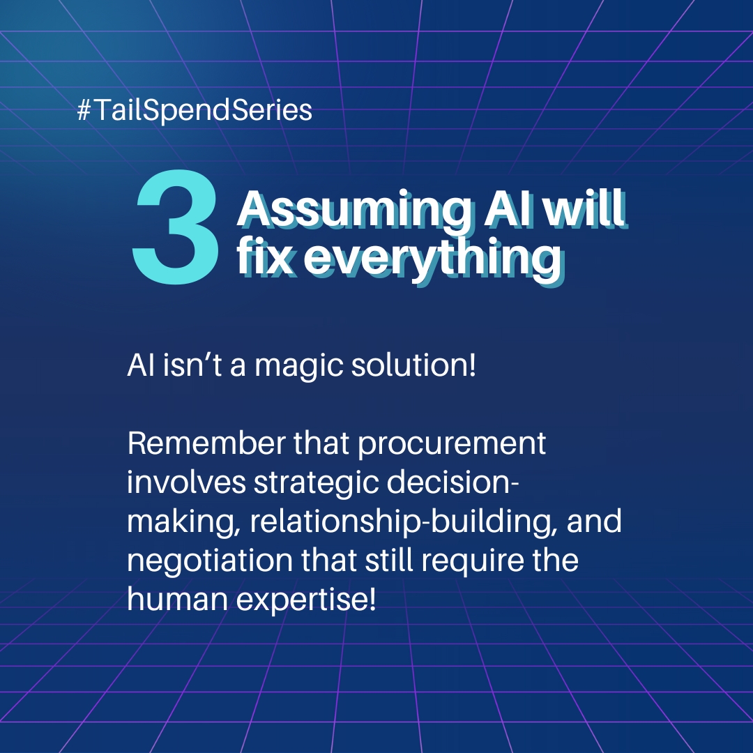 SDICorp's tweet photo. In our latest article, we discussed the challenges of #AI in procurement and how to overcome them. Today, we shift the focus to some of the most common mistakes when integrating AI into tail spend management. ❌

#Sdi #AI #ProcurementStrategy https://t.co/jmEuawhDWX