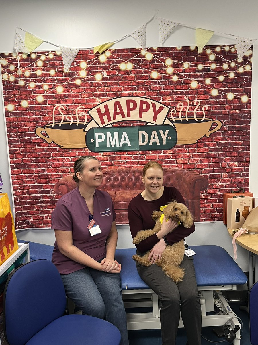 MitraB95's tweet photo. PMA re launch @KingsMaternity @KingsCollegeNHS with our fab PMA team, health and wellbeing team and it was an honour to welcome back Alfie our therapy dog #joyatwork https://t.co/q2PEcP64ov