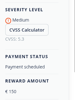 Bug : Git Repository 
Bounty : 150€
.
.
.
#BugBounty