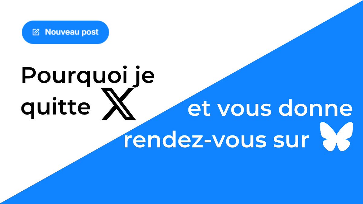 Il est temps de partir et d'aller respirer un air plus sain.
#JeQuitteX #quitterX