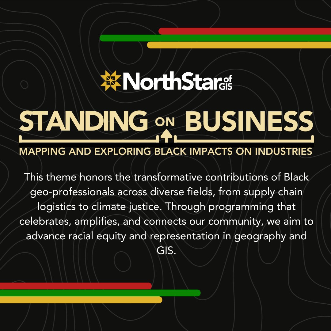 Join us as we document, amplify, and honor the transformative work of Black professionals in geo-industries. Together, we’re shaping a future where representation and equity thrive.

✨ Learn more: northstarofgis.org/bhm/

#StandingOnBusiness #BlackHistoryMonth2025