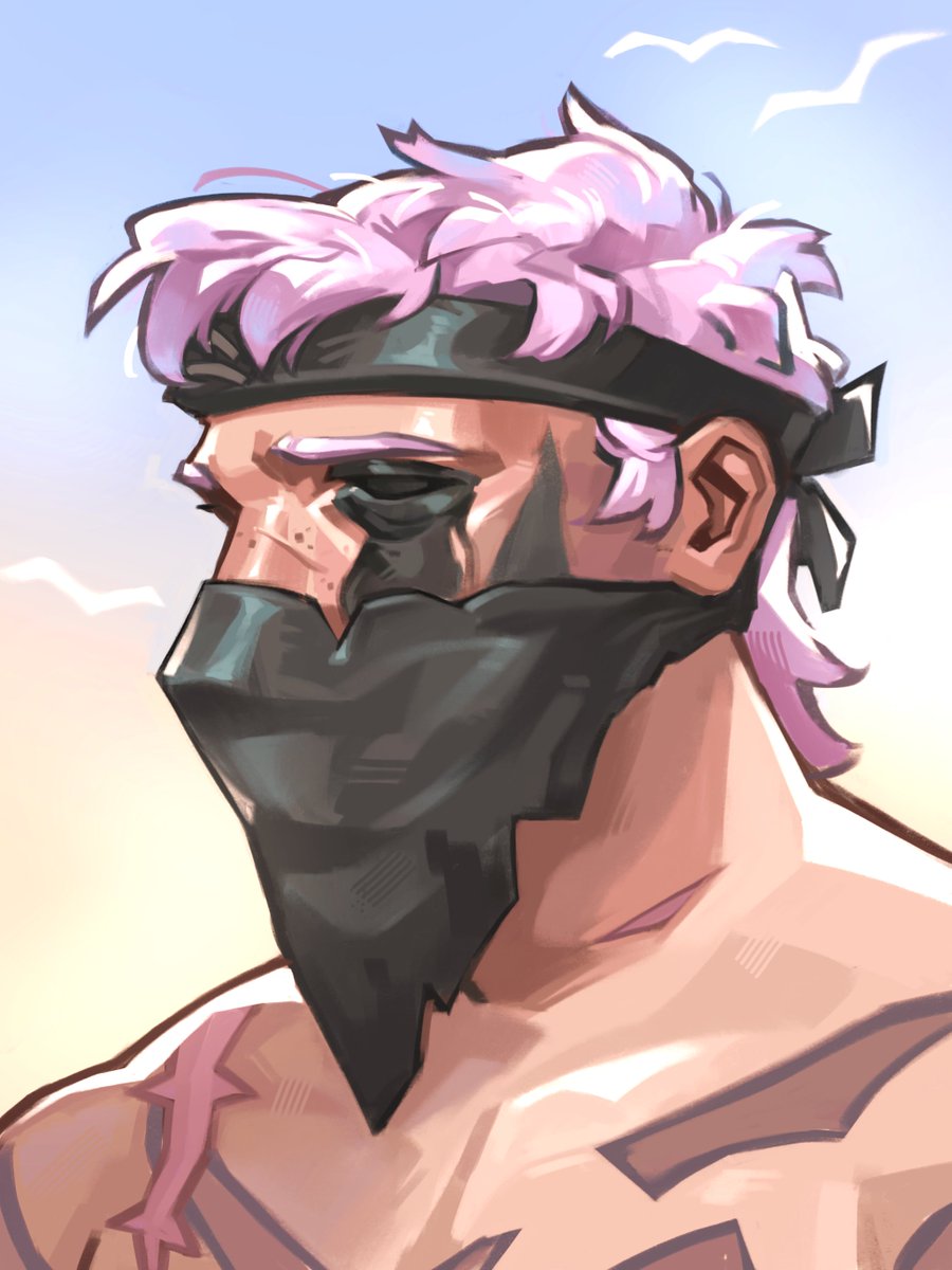 Quick study of <a href="/MiddySeabirb/">Middy (sotfesting in 2025)</a>'s lovely pirate 🥰
#SeaOfThieves #BeMorePirate