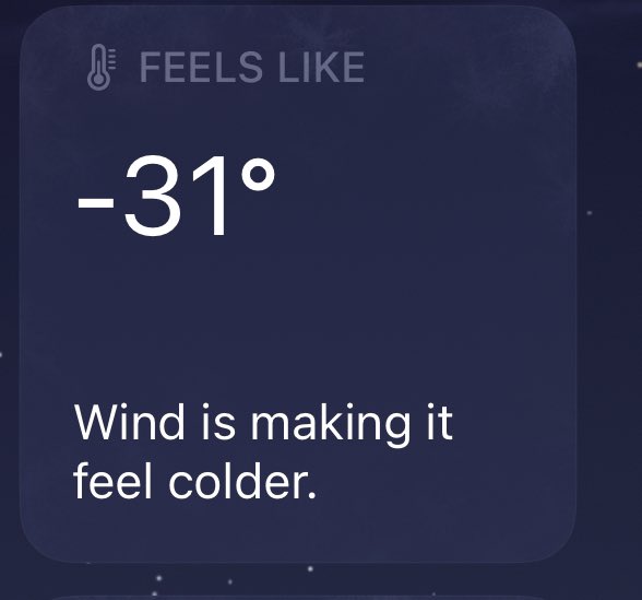 How cold is it by you today? This is Fahrenheit