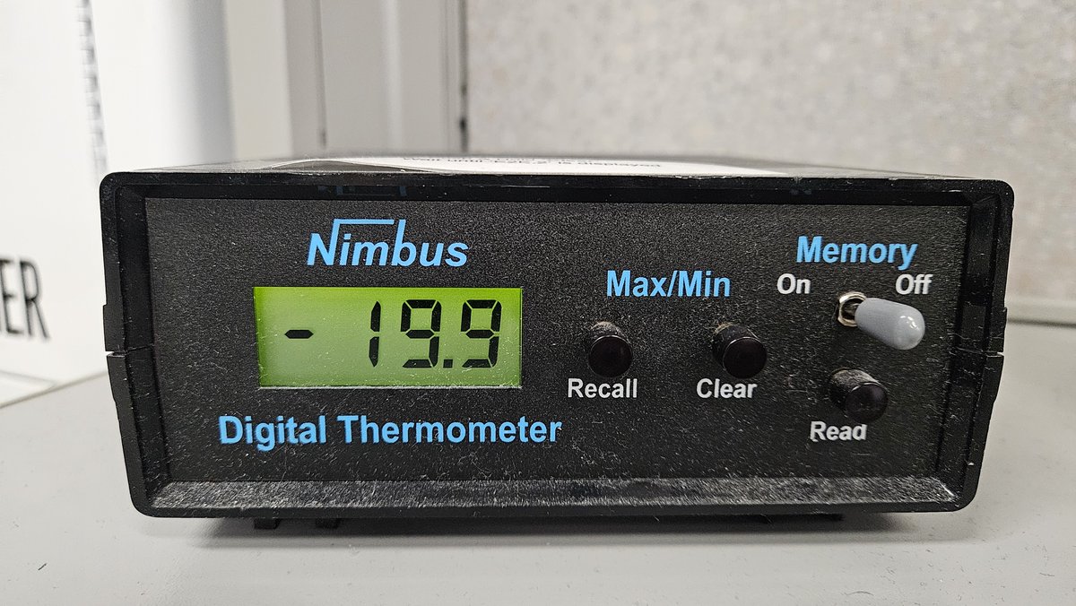 Close enough...we've reached a temperature of -20 degrees (not wind chill) at the NWS office in La Crosse as of 5:15am! #mnwx #iawx #wiwx #cold
