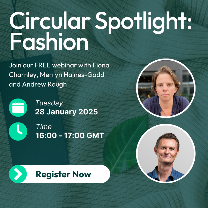 ExeterCircular's tweet photo. Free Webinar: Circular Spotlight: Fashion 🌍👗

Explore challenges, solutions &amp; success stories in #CircularFashion with experts Merryn Haines-Gadd (@WRAP_NGO) &amp; Andrew Rough (@ACSClothingLtd).

📅 28 January
🕒 16:00-17:00 GMT

Click below and sign up today 👇