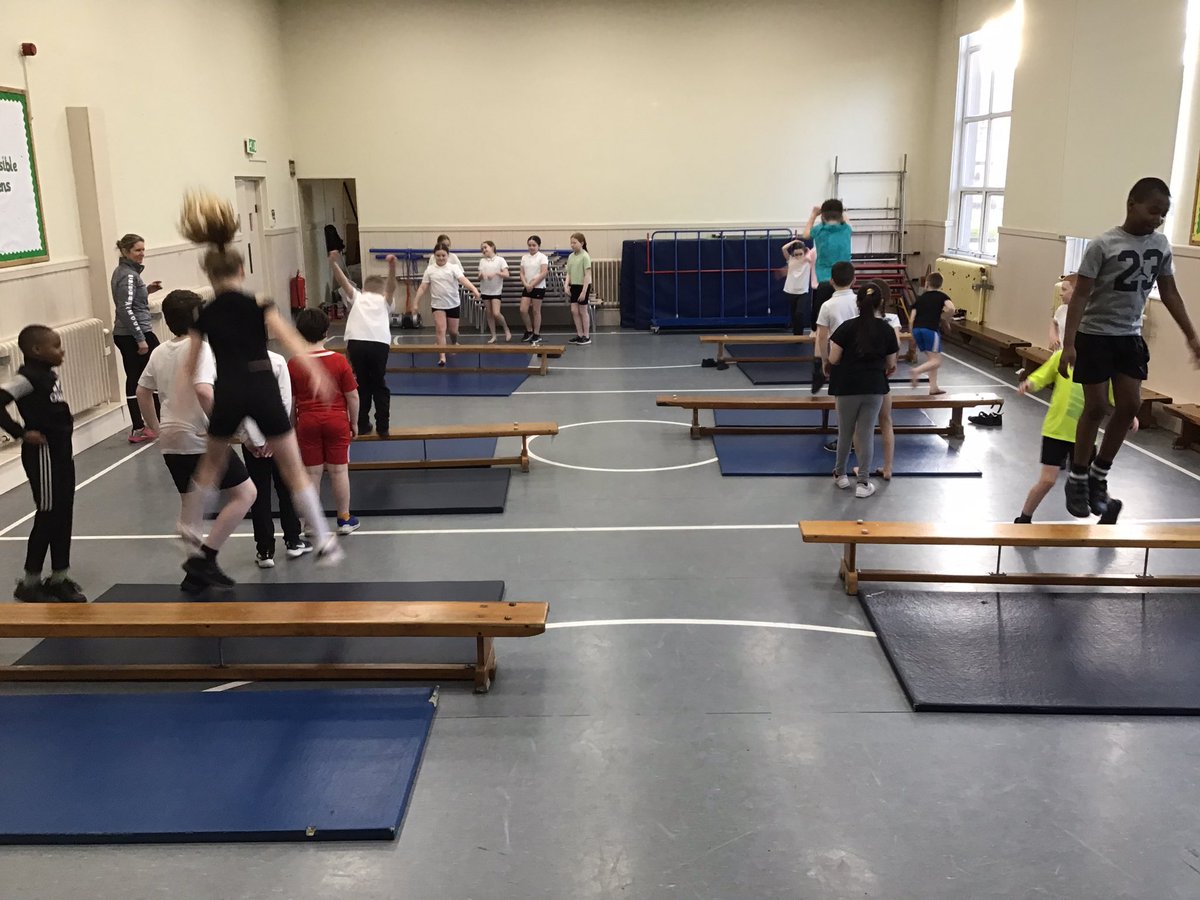 P5A have been learning how to perform 3 gymnastic jumps, straight, star and tuck.