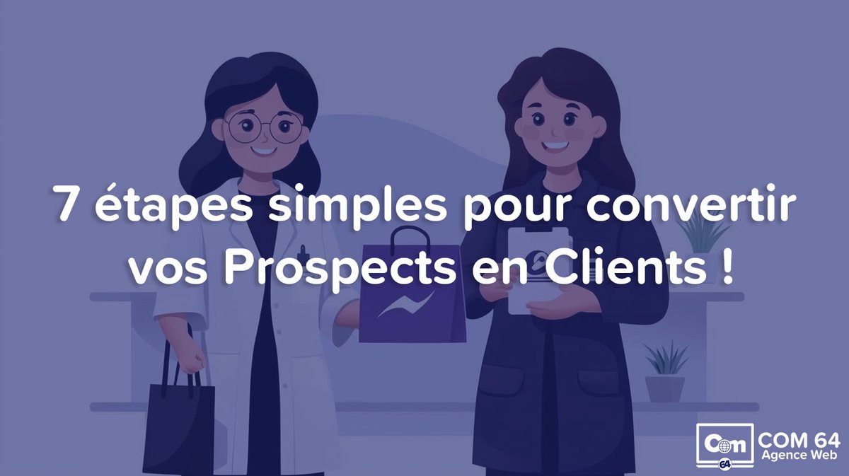 Com64_LeSite's tweet image. 🎯 Transformez vos prospects en clients en 7 étapes simples ! 🚀

🤗 Le rêve de tout marketeur ? Convertir ses prospects en clients.

🔥 Découvrez le guide complet : com64.fr/marketing-digi…

#Marketing #TauxDeConversion #FidélisationClient #StratégieDigitale #Entrepreneuriat