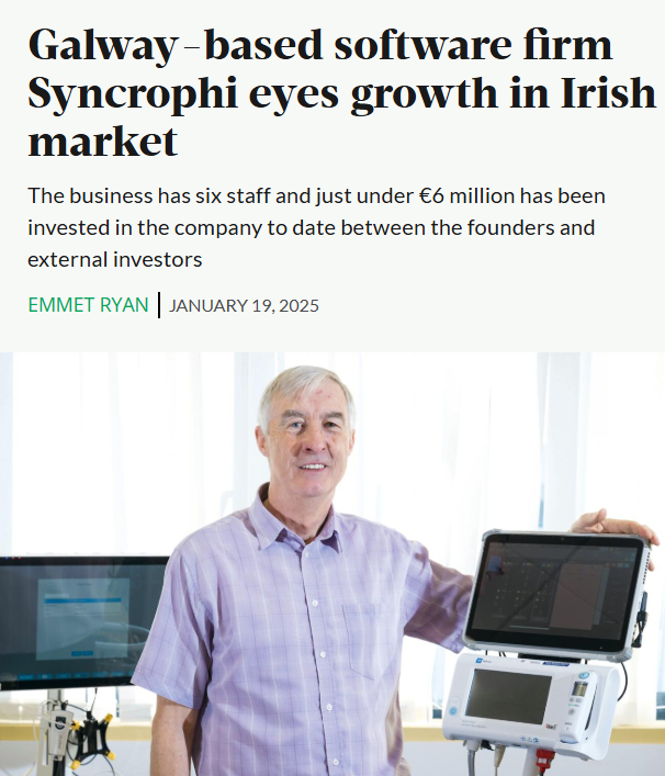 WesternDevelopment.ie (@westerndevco) on Twitter photo Galway-based software company, Syncrophi Systems, aims to expand further in the Irish healthcare market in 2025 to create more opportunities internationally. With initial support from the Western Development Commission back in 2012, the company is now very much on <a href="/Entirl/">Enterprise Ireland</a>'s radar Galway-based software company, Syncrophi Systems, aims to expand further in the Irish healthcare market in 2025 to create more opportunities internationally. With initial support from the Western Development Commission back in 2012, the company is now very much on <a href="/Entirl/">Enterprise Ireland</a>'s radar