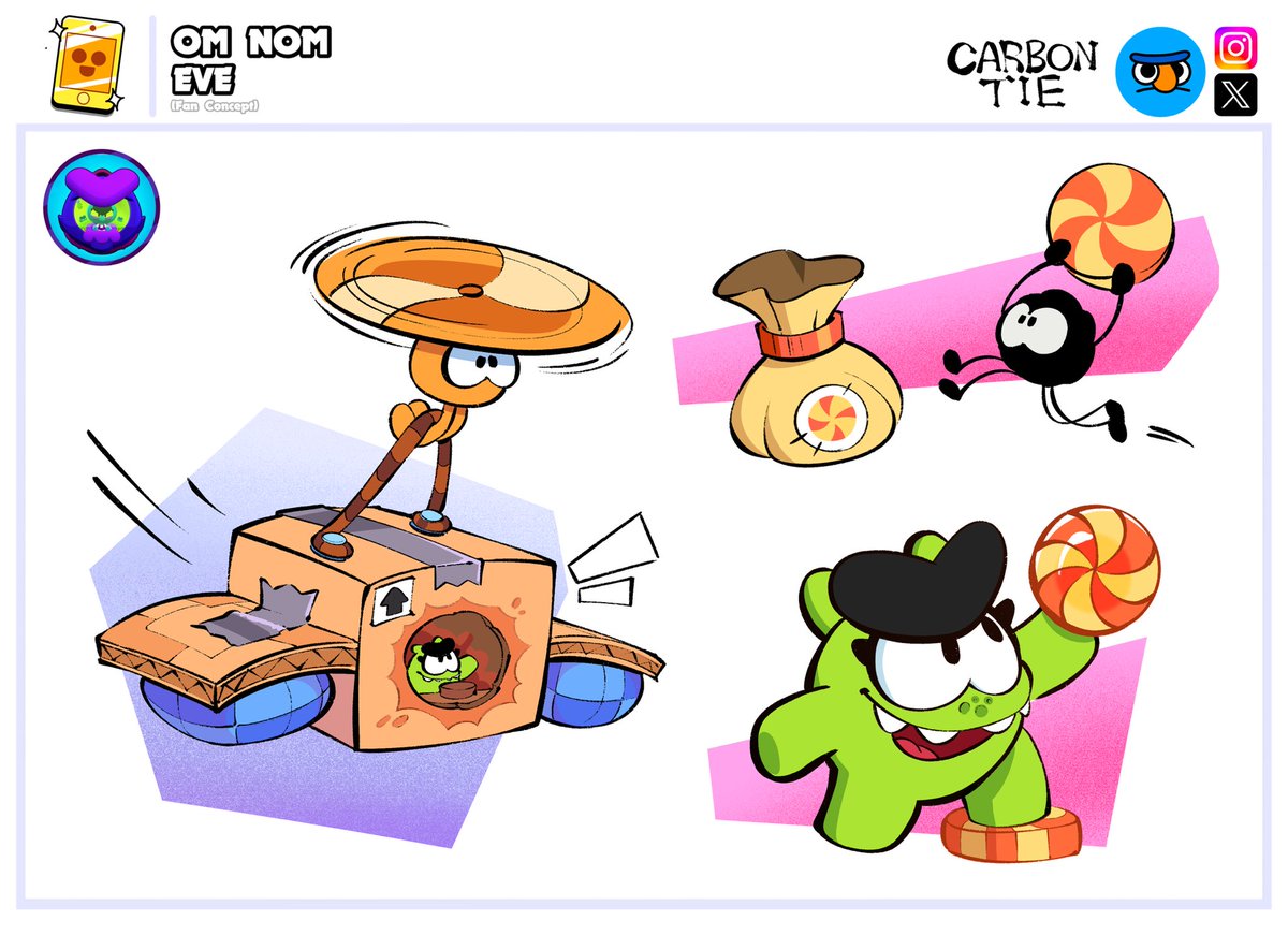 Carbon_Tie's tweet image. INTRODUCING:
Brawl Stars X Mobile Game Classics ⭐️

First up is Om Nom Eve! 🍭
#BrawlStars