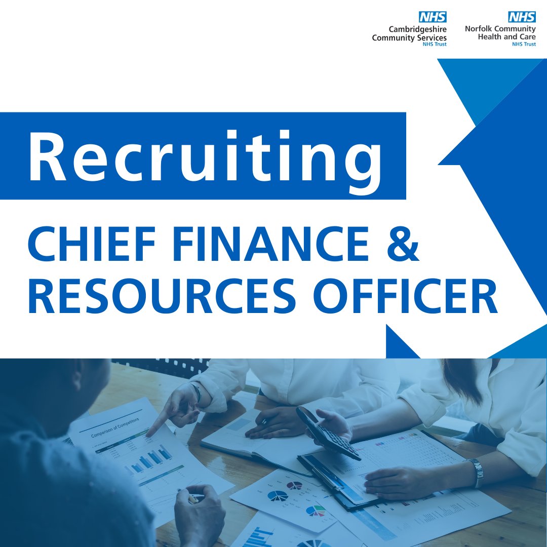 🚨 Exciting Opportunity Alert! 🚨 Two high performing NHS community trusts – Cambridgeshire Community Services NHS Trust and Norfolk Community Health and Care Trust – are joining forces. We are seeking a Group Chief Finance and Resources Officer. Apply now buff.ly/42kzGHR