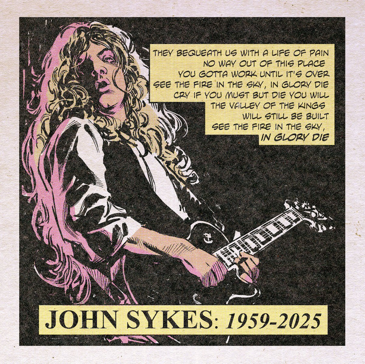 StazJohnson's tweet image. R.I.P. John Sykes. Legendary guitarist with the Tygers Of Pan Tang, Thin Lizzy &amp;amp; Blue Murder.