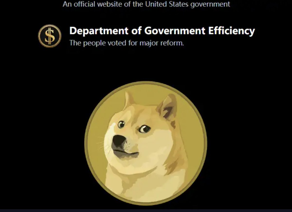 美政府效率部门DOGE官网已上线

网站展示了 狗狗币的 LOGO

doge这波起飞