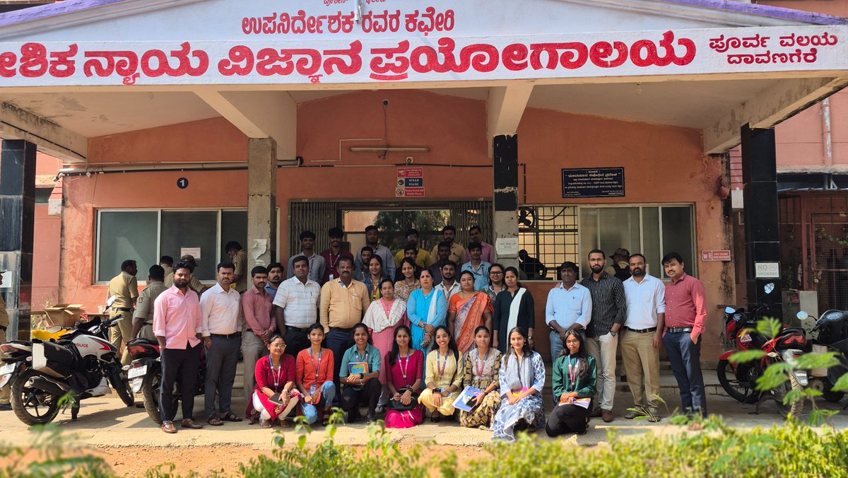 RRU_Shivamogga's tweet image. The students of the MA in Criminology, BA in Security Management, and MSc Clinical Psychology @rru_shivamogga had an exciting and informative visit to the Regional Forensic Science Laboratory in Davangere!
#criminology #forensicscience #BASM #educationalvisit #learninginaction