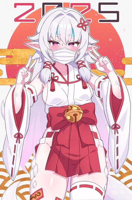 年越しにヘビインフルになっても、お役目を全うする蛇神サマ 