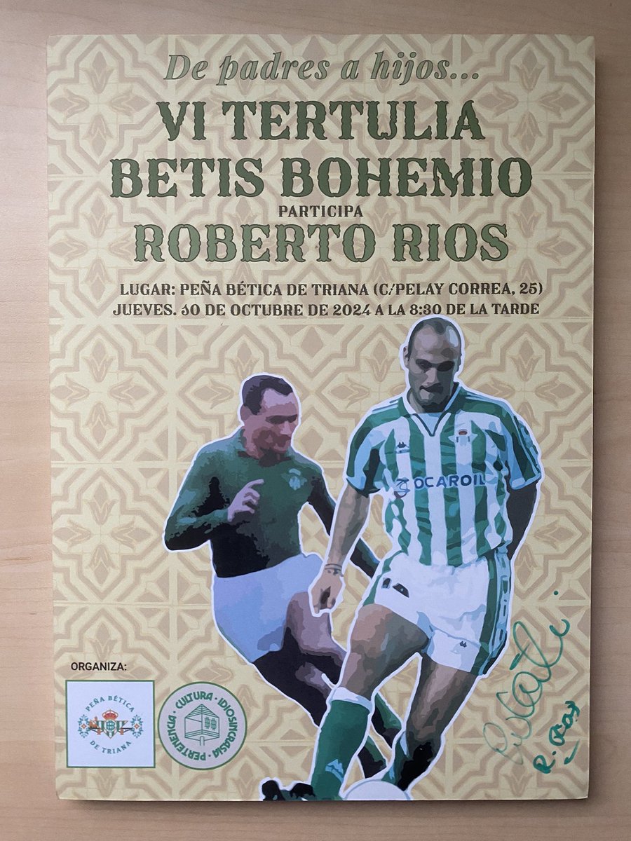 BetisBohemio's tweet photo. 💚 SORTEO 💚

De nuestra última tertulia nos guardamos este cartel en cartón pluma, firmado por todo un internacional verdiblanco, para sortearlo entre nuestros seguidores.

Requisitos: 

1️⃣  Seguir a nuestra cuenta

2️⃣ Dar RT y FAV a este tuit antes del lunes 27/01.

¡Suerte! 🍀 https://t.co/7bT0G2OqCj