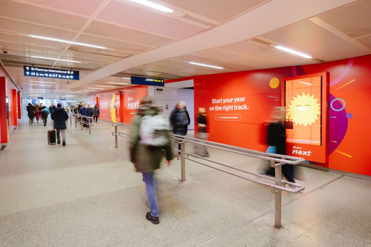 JCDecauxUK (@jcdecaux_uk) on Twitter photo Start your year on the right track 💡<a href="/eonenergyuk/">E.ON Energy UK</a> are bringing their energy pledge to London St Pancras Station with Out-of-Home.
The campaign was brought to life by <a href="/TalonOOH/">Talon</a>, <a href="/TotalMediaUK/">Total Media</a>, and the JCDecaux Creative Solutions Team.
#jcduk #creativeadvertising #OOH Start your year on the right track 💡<a href="/eonenergyuk/">E.ON Energy UK</a> are bringing their energy pledge to London St Pancras Station with Out-of-Home.
The campaign was brought to life by <a href="/TalonOOH/">Talon</a>, <a href="/TotalMediaUK/">Total Media</a>, and the JCDecaux Creative Solutions Team.
#jcduk #creativeadvertising #OOH