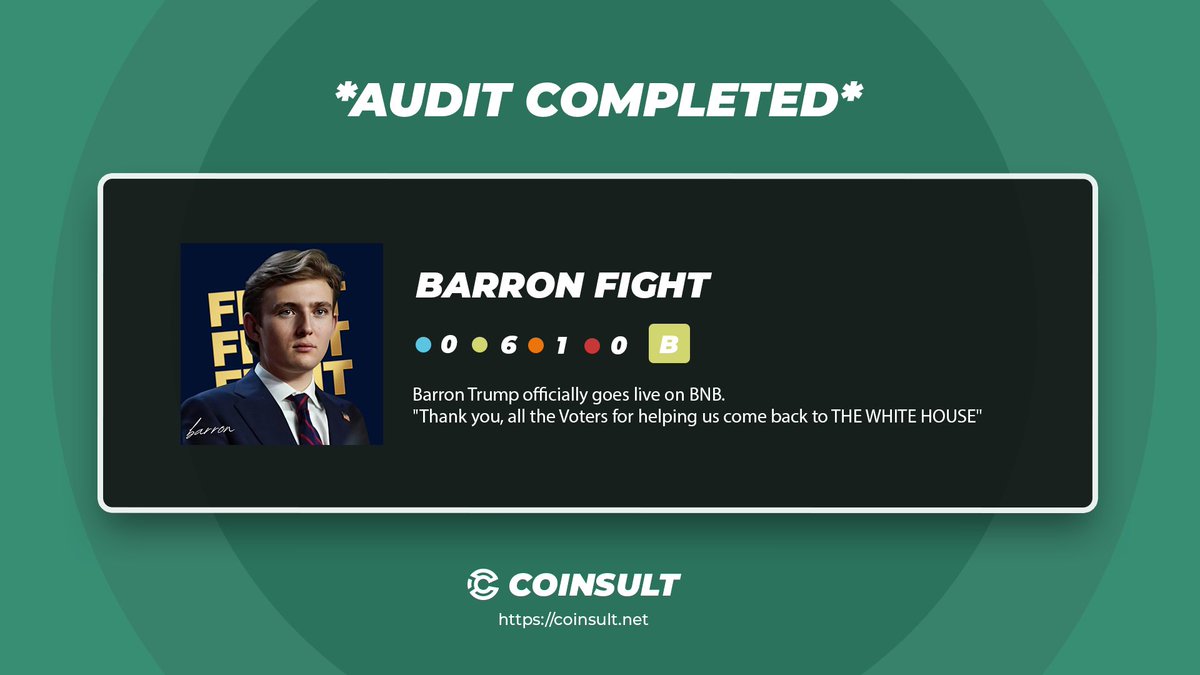 Coinsult - Audits & Development tweet media