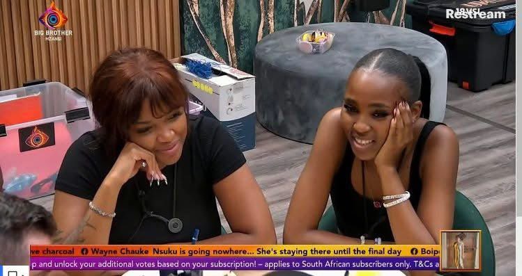 Tina62473196's tweet photo. I’m in for this friendship they don't take nonsense 🤣🤣🤣💕💕💕
#BBMzansi2025 https://t.co/yziRkqZKxE