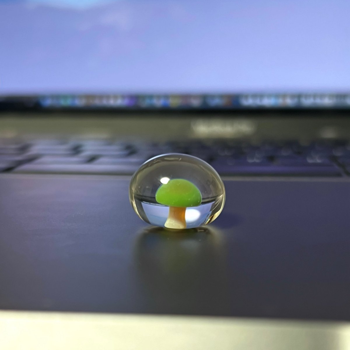 오늘의 유리공예..나무같은 버섯ᡣ ︠ 𓈒. .𓈒 ︡𐑠