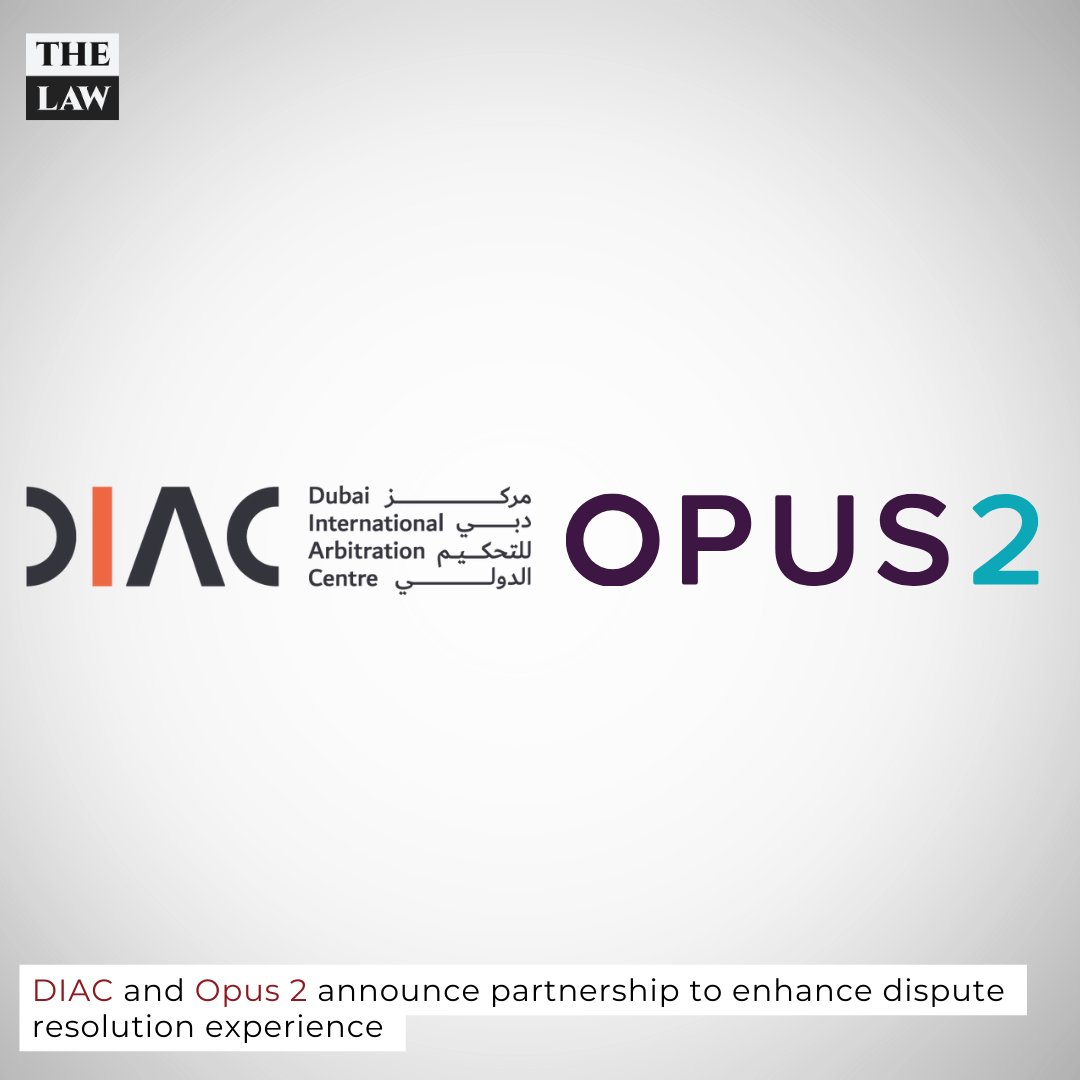 TheLaw_LLC's tweet photo. Dubai International Arbitration Centre and Opus 2 announce partnership to enhance dispute resolution experience. https://t.co/dskqCcUmur