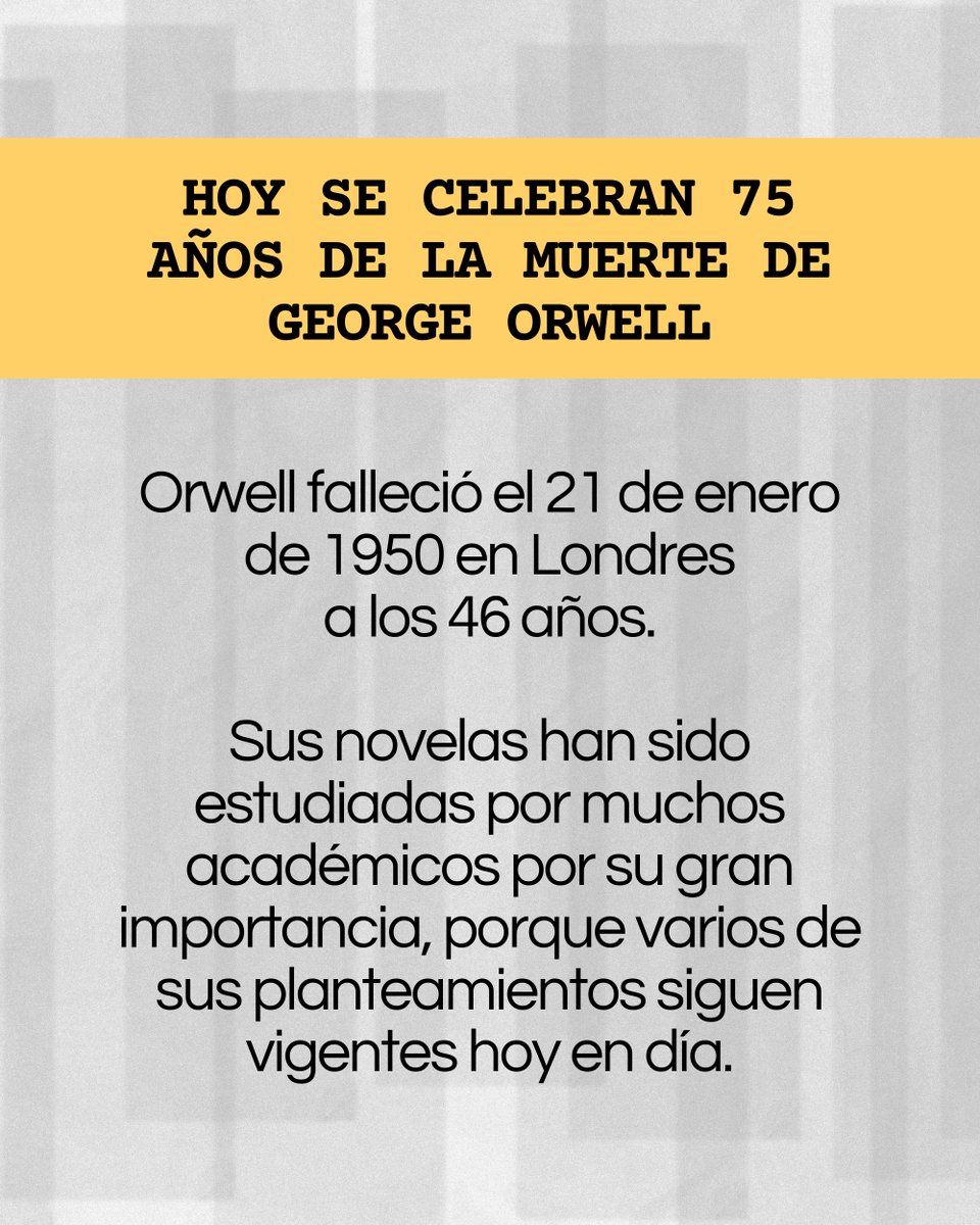 anayainfantil's tweet photo. El 21 de enero de 1950 murió George Orwell, uno de los autores más influyentes del siglo XX. 
El 20 de febrero saldrá a la venta el libro ‘1984’ en la colección Clásicos a Medida, una adaptación de esta obra maestra de Orwell, a partir de 12 años. Ilustrada por @olivaresilustra https://t.co/YIpJtmq6r4
