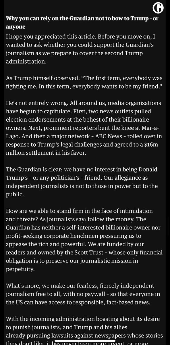 That sounds awfully biased. Much like your article tinted with it. How about you just stick with reporting the facts <a href="/guardian/">The Guardian</a>