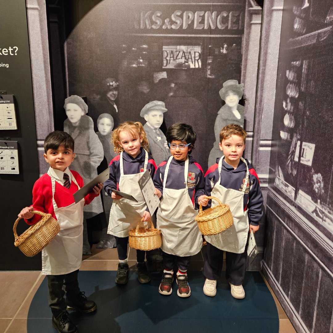 Last week Reception Class had a fabulous trip to the M&amp;S Archive Museum in Leeds. They used their previous knowledge on colour and shape to design a biscuit tin. They also had fun dressing up!