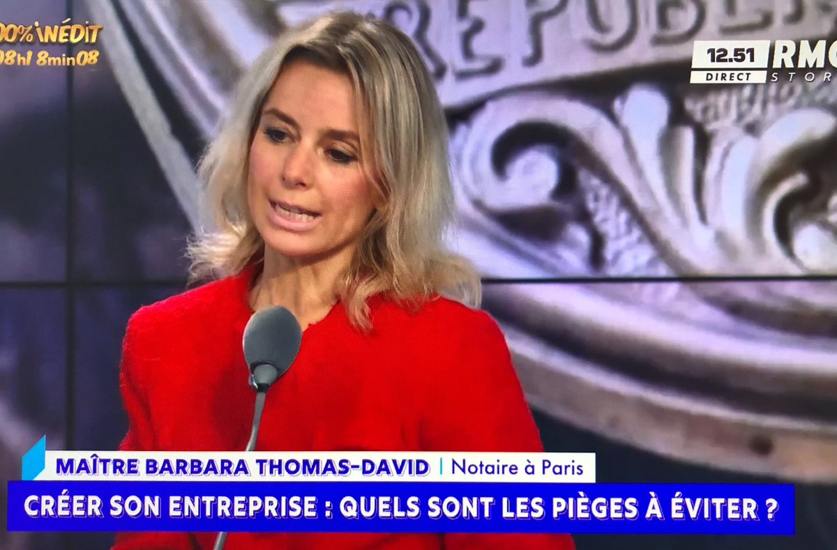🔜 Lors de la création de votre #entreprise ayez le réflexe #notaire ! 
📺 retrouverz mon interview sur RMC - Estelle Midi.
<a href="/RMCInfo/">RMC</a> <a href="/Notaires_CSN/">Notaires de France</a> <a href="/NotairesdeParis/">Notaires de Paris</a> 
👉 Le replay c’est ici : lnkd.in/enxjZTTK