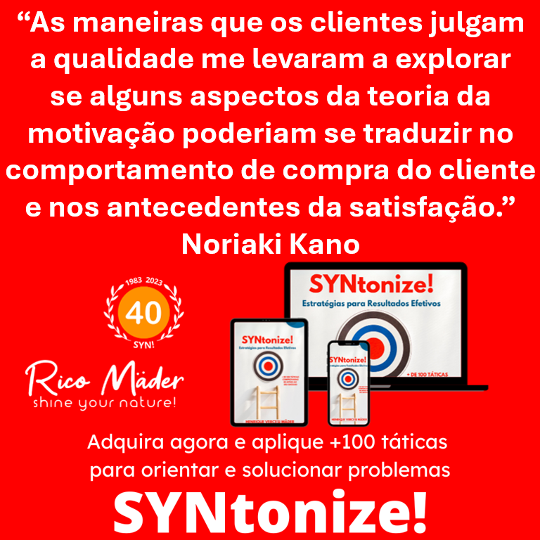 ricovmader's tweet photo. Noriaki Kano (1940 - *)
Criou e aplica a tática
* MODELO KANO * em 1984
Aplique +100 modelos métodos e técnicas p solucionar problemas c seu super guia
* SYNtonize! Estratégias para Resultados Efetivos *
#shineyournature
#ebook #SYNtonize! #CX #UX
https://t.co/ni4LeydOVt https://t.co/gNXzfFkuJD