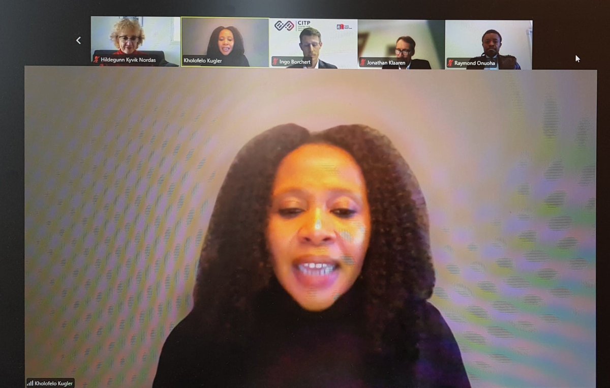 Advisory Centre on WTO Law (ACWL) (@acwlofficial) on Twitter photo Thanks to <a href="/CEPweb/">Council on Economic Policies</a> for inviting us to their webinar on E-Commerce, Trade and Development: Policy Frameworks in Africa, in which we could exchange our views with such accomplished scholars. <a href="/Kholofelo_M/">Kholofelo Kugler</a> #JonathanKlaaren <a href="/OnuohaRaymond/">raymond onuoha</a> #IngoBorchert
cepweb.org/ensuring-coher… Thanks to <a href="/CEPweb/">Council on Economic Policies</a> for inviting us to their webinar on E-Commerce, Trade and Development: Policy Frameworks in Africa, in which we could exchange our views with such accomplished scholars. <a href="/Kholofelo_M/">Kholofelo Kugler</a> #JonathanKlaaren <a href="/OnuohaRaymond/">raymond onuoha</a> #IngoBorchert
cepweb.org/ensuring-coher…