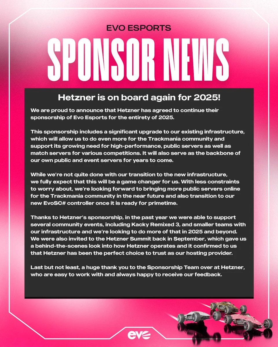 For those unable to read the image, you can find the full text of our statement in our Discord server - https://discord.gg/evoesports