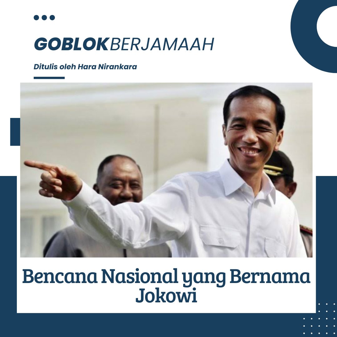 Bencana Nasional yang Bernama Jokowi

Selama Jokowi menjabat sebagai Presiden Indonesia selama dua periode, dia dikenal dengan sosok yang pendekatannya berorientasi pada pembangunan infrastruktur dan program sosial. Namun, selama era kepemimpinannya ditandai dengan kritik yang