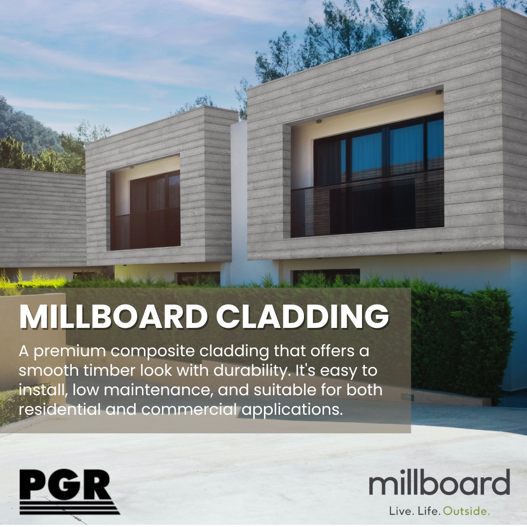 🌟Transforming Exteriors with Millboard Cladding🌟
Deliver top-quality finishes with Millboard Cladding.
Ideal for residential and commercial applications. Stock up online at pgrtimber.co.uk/browse/brands/…... and get the job done right!