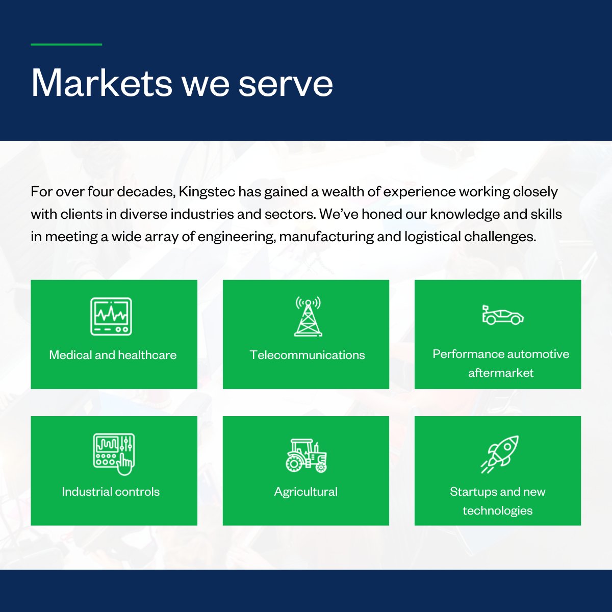 Kingstec_Tech's tweet image. For over 40 years, Kingstec has been delivering Project Management, Engineering, Manufacturing, and logistical expertise to support a wide variety of industries.

Visit our  website to schedule a free consultation with our team!

bit.ly/4edegQo 

 #KingstecTechnologies